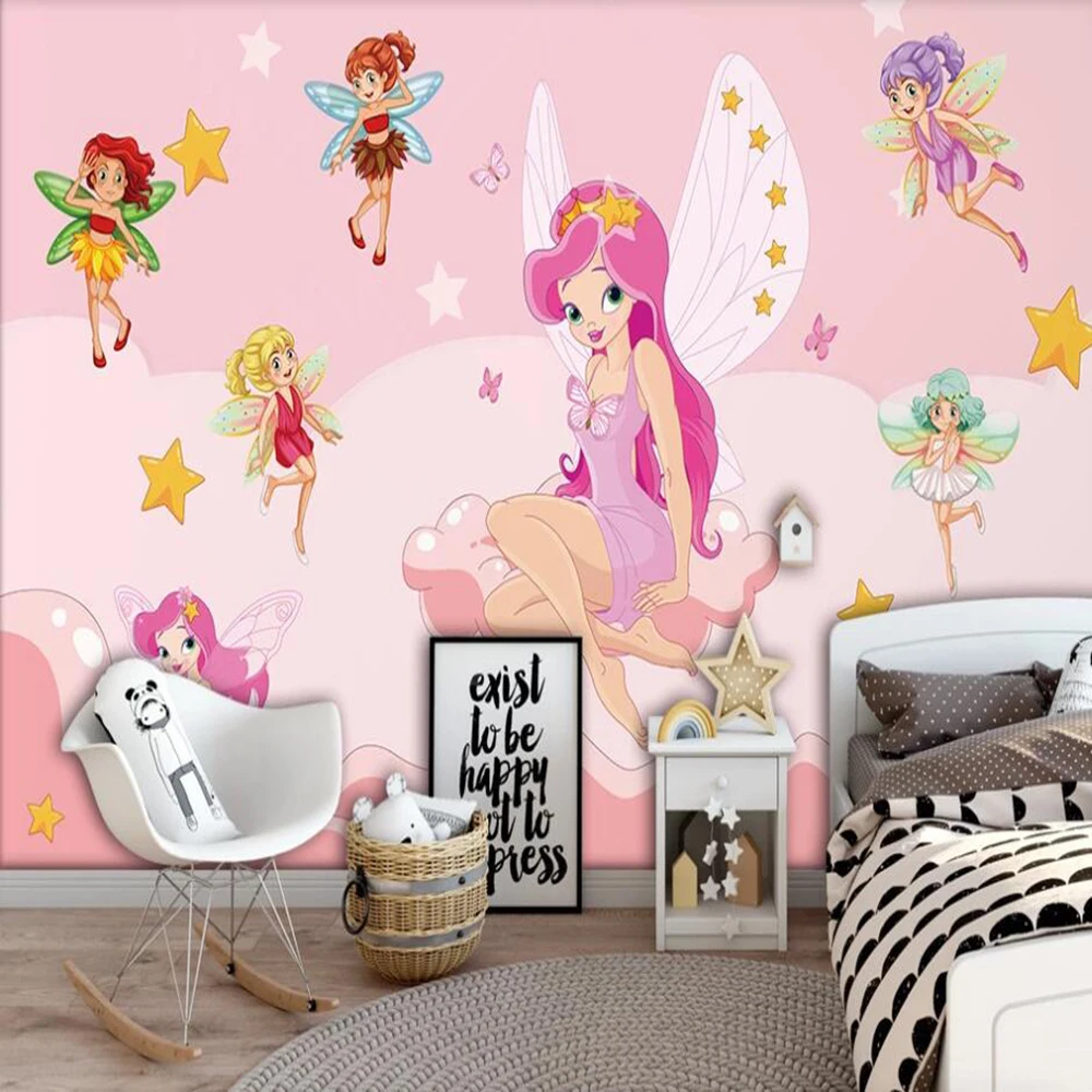 3D-обои Milofi на заказ фреска мультфильм эльф волшебные крылья пентагональный