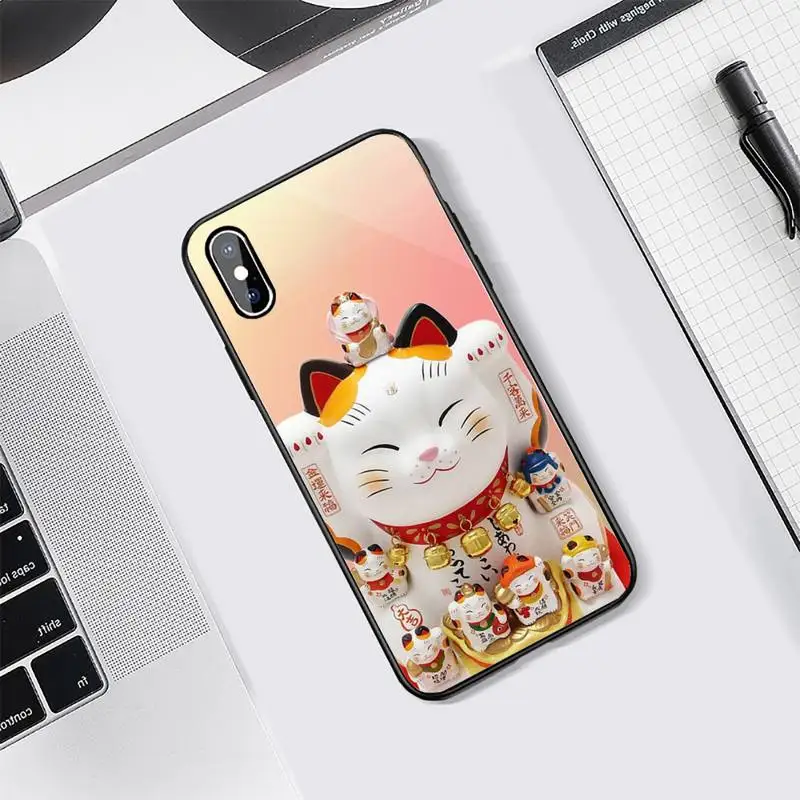 

Beckoning cat japanese style Phone Case for iPhone Samsung Note S A 6 7 8 9 10 20 51 11 12 Pro XS MAX S Plus X XR Ultra