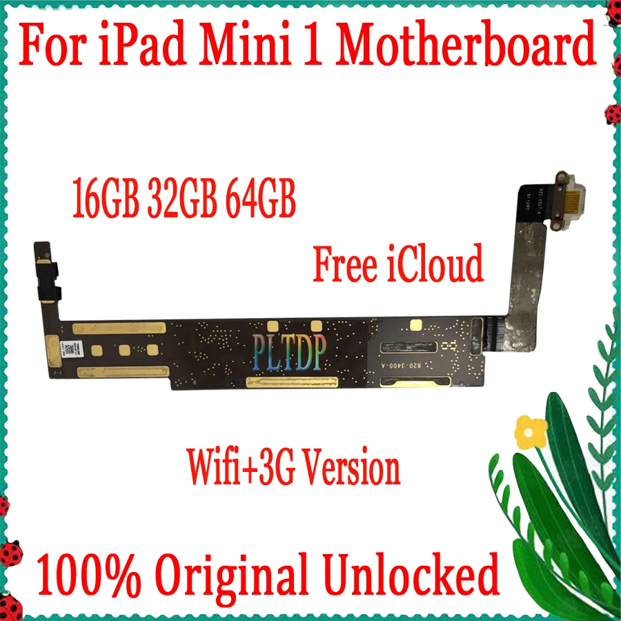 Хорошо работающая материнская плата для Ipad mini1 wifi и 3G версия разблокированная