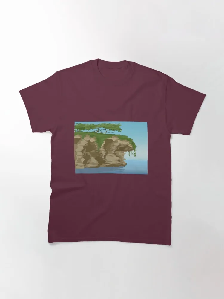 

Женская Классическая футболка с принтом изумительных пейзажей, 134