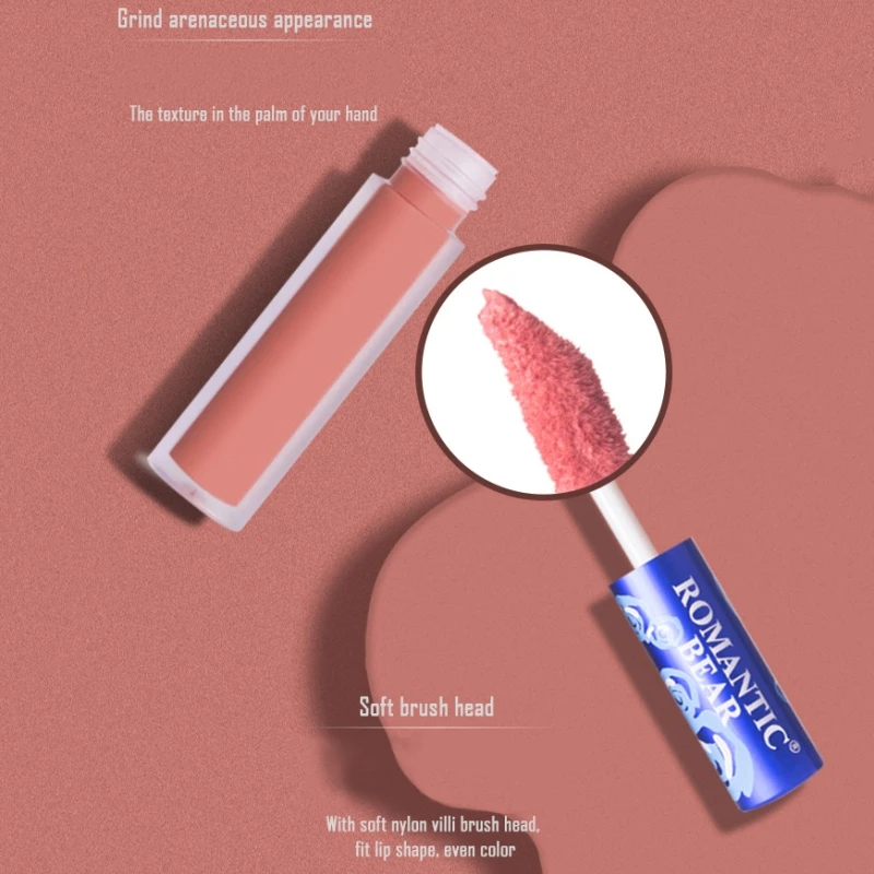 12 цветов синий тюбик блеск для губ матовый водонепроницаемый стойкий