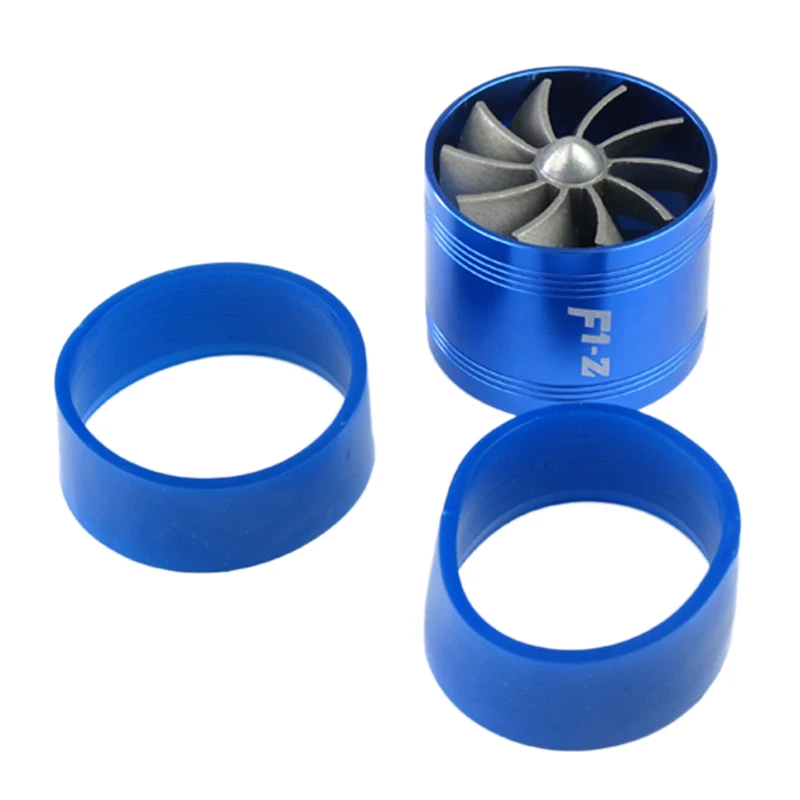 

F1-Z Universal Single-Sided Turbine Engine Intake Turbocharger Intake Fuel Throttle Power Accessories Blue