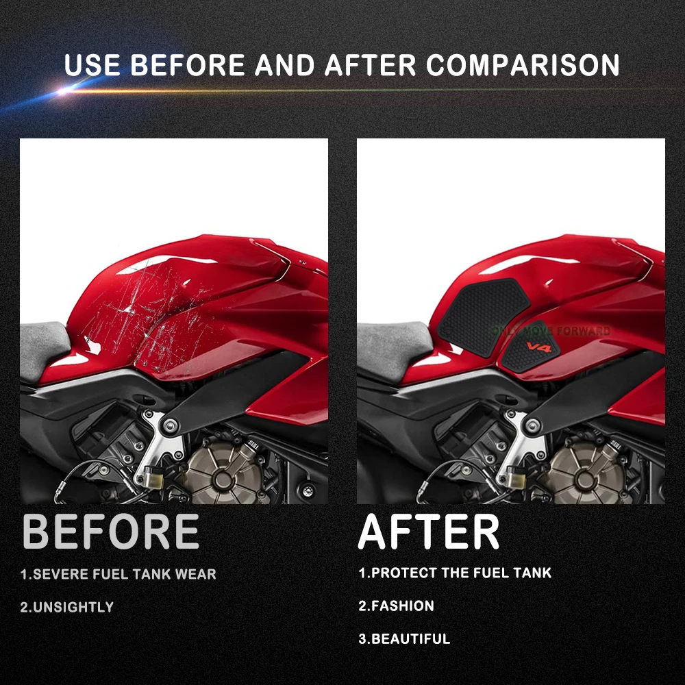 Коврик для бака мотоцикла Ducati V4 Panigale V4S Streetfighter S 2021 2020 2019 2018 | Противоскользящие