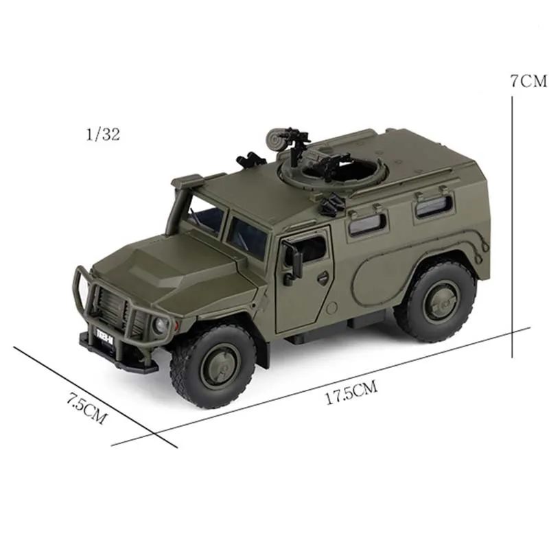 

1:32 Russian Tiger Armored Vehicle Heavy Tank Acousto-optic Alloy Military Metal Model Kids Adult Gifts Souvenir Display Gifts