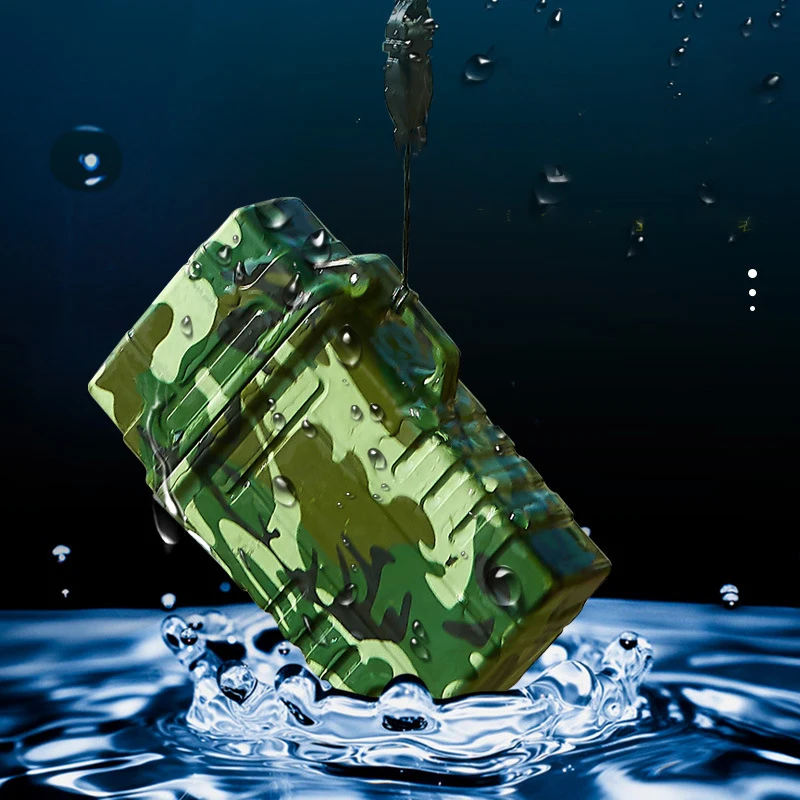 

Waterproof Double Arc Cigarette Case 20pcs USB Rechargeable Lighter Outdoor Waterproof Windproof Flameless Cigarette Case