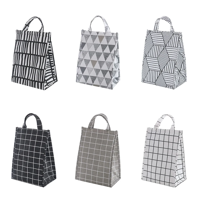 Новая модная Портативная сумка для обеда коробка хранения изолированная