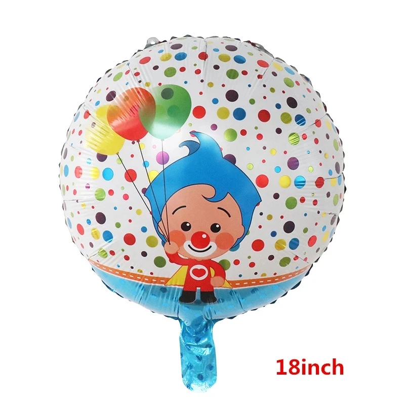 

10Pcs 18inch Clown Foil Balloons Children Classic Toys Inflatable Helium Balloon Birthday Air Balloon Event Party Decoration