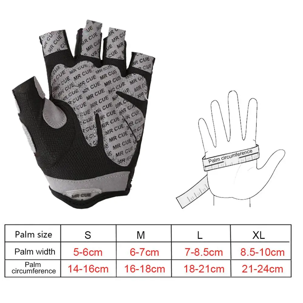 Нескользящие перчатки на полпальца для тренажерного зала тяжелой атлетики