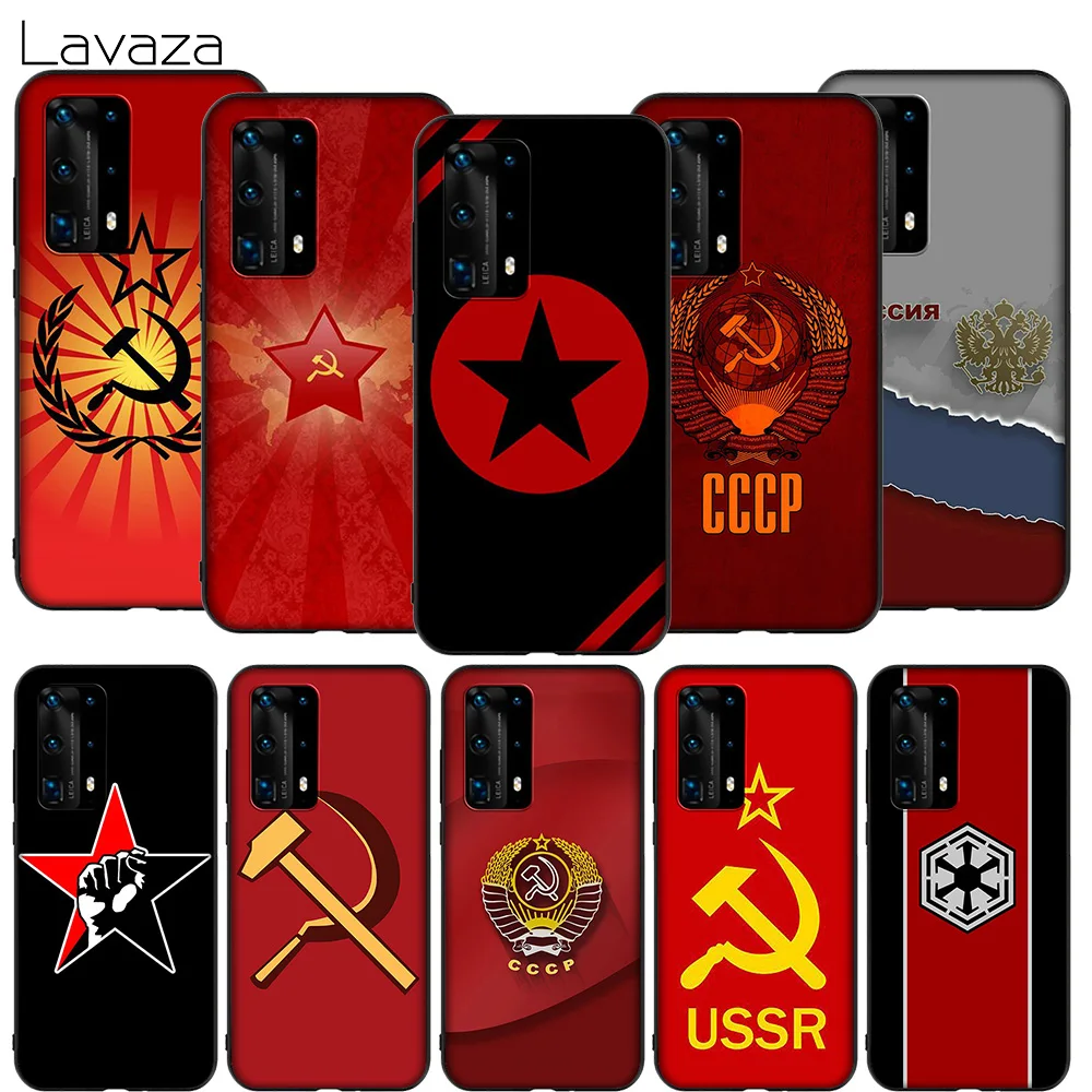 WEBBEDEPP чехол с флагом Советского Союза СССР для Huawei Mate Nova 2 2i 3 3i 4 5T P9 Y6 Y7 10 20 30 Lite Pro Smart