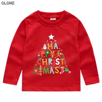 olome happy christmas childrens sweatshirts oversized autumn baby boys clothing unisex kids streetwear childrens clothing