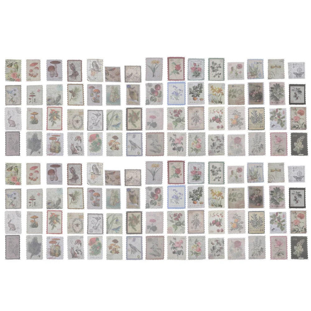 

120 Sheets Vintage Style Postcards Envelopes Cards Paper Scrapbook Notes Decor