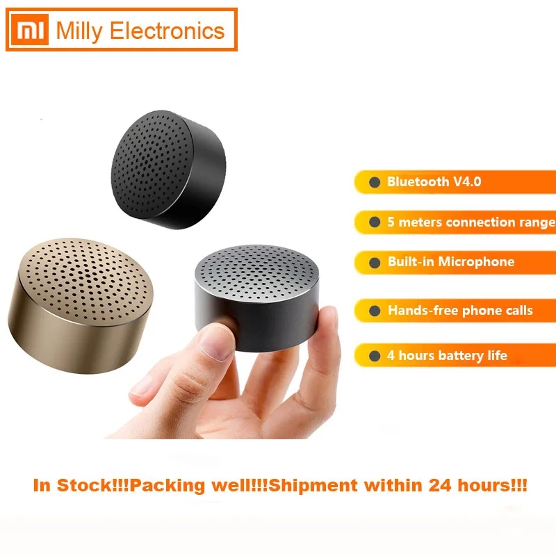 Оригинальный Громкоговоритель Xiaomi Mi Bluetooth 4 0 беспроводные мини портативные