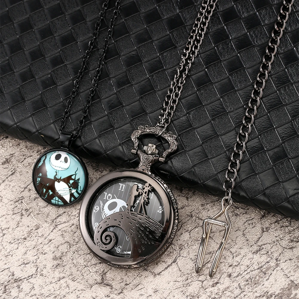 Exquisite Vintage Quartz Pocket Watch Fashion Necklace Pendant Chain Best Gifts Sets with Gift Box for Women Men