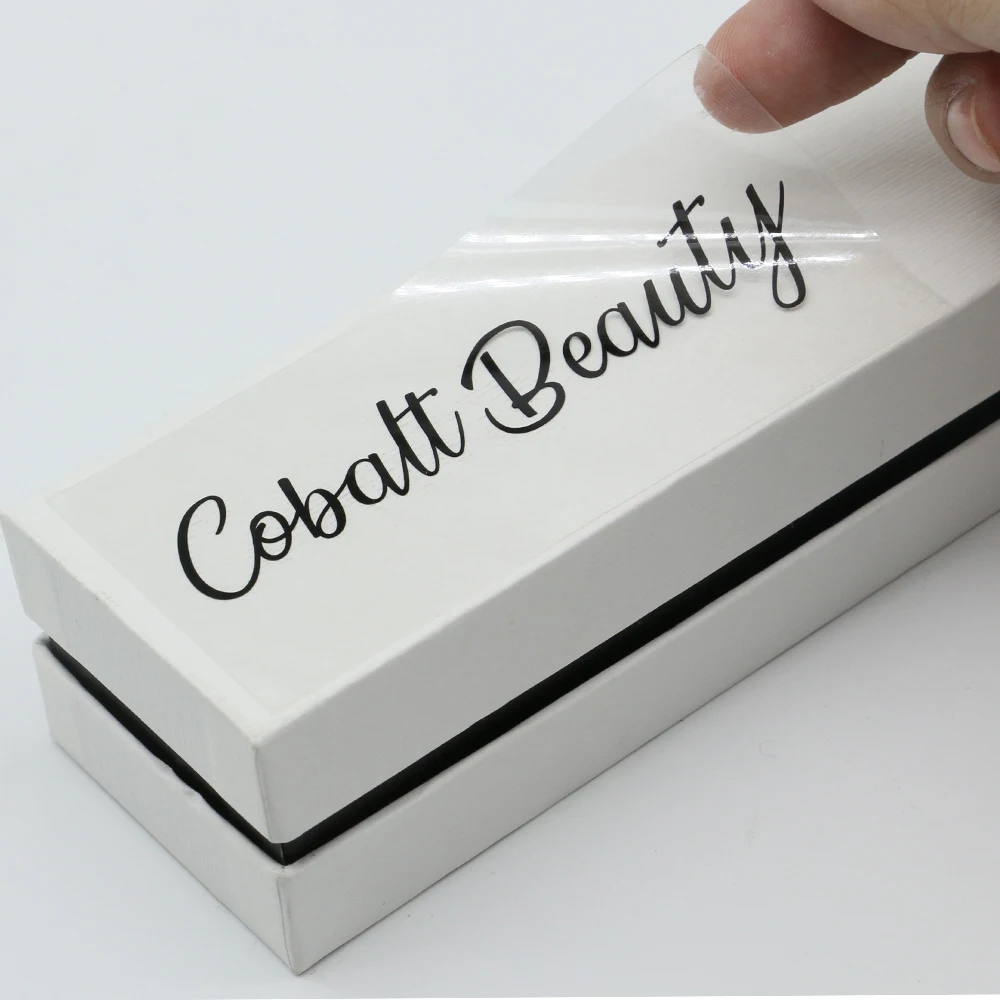 Изготовленный На Заказ прозрачный клей ПВХ наклейки красочный логотип по заказу