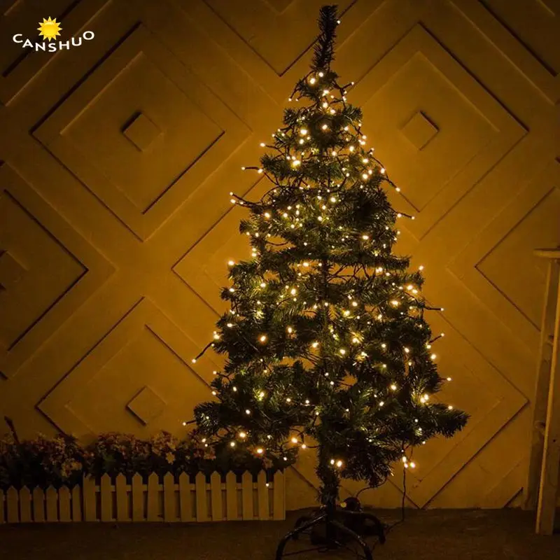 Водонепроницаемая светодиодная гирлянда с черной линией уличное украшение для