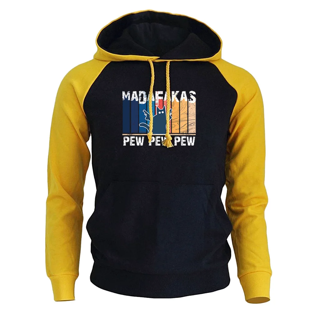 

Men's Cartoon Anime Print Hooded Sweatshirt Loose Casual Hoodie Fleece Long Sleeve Pullover Colorblock Tops Hip Hop Streetwear