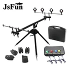 Алюминиевая Подставка для удочки, для ловли карпа, сигнализатор поклевки, набор Свингеров, светодиодный индикатор, держатель для удочки, аксессуар X671