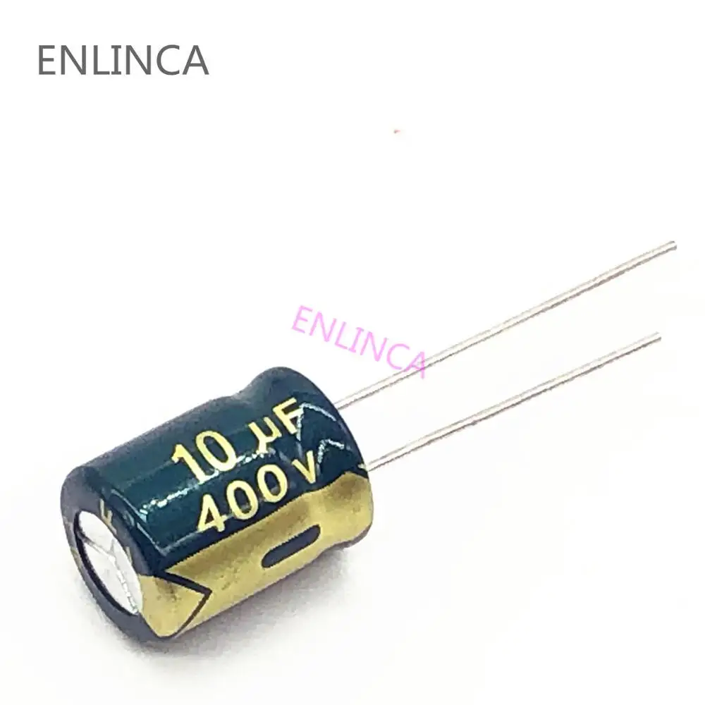 

10pcs/lot S103 10uf400V aluminum electrolytic capacitor size 10*13mm 400V 10uf 20%