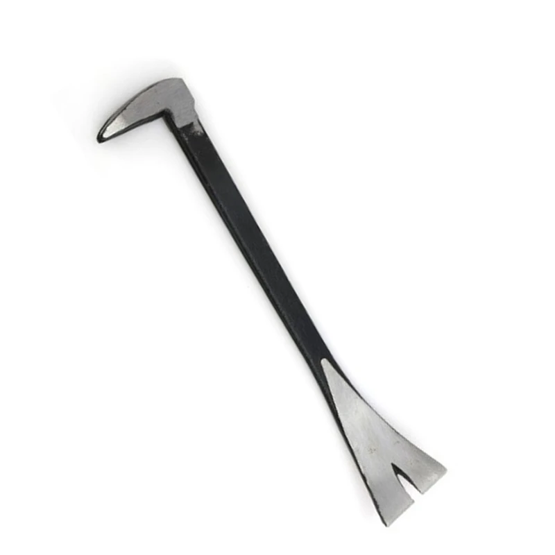 New Wrecking Bar One Rugged Removal Tool Slotted Nail Puller &amp Hardened Prying Edge Forged Carbon Steel Construction |