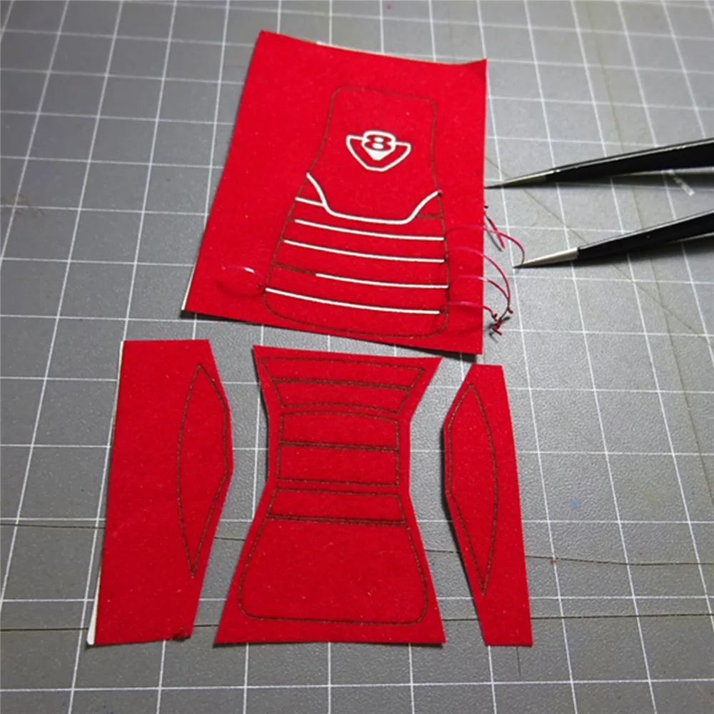 замшевые декоративные накл