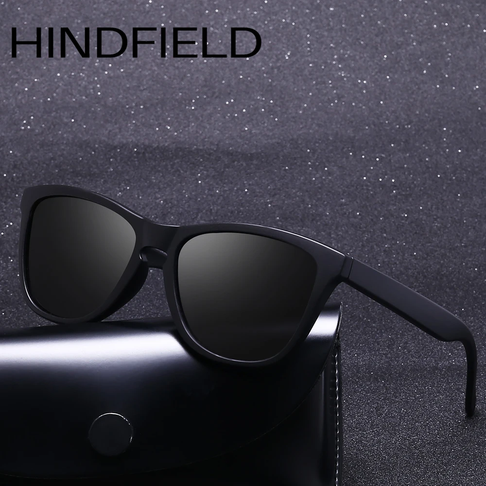 Hindfield, Винтажные Солнцезащитные очки, мужские, поляризационные, водительские очки, высокое качество, классические, мужские, солнцезащитные очки, черные, O515