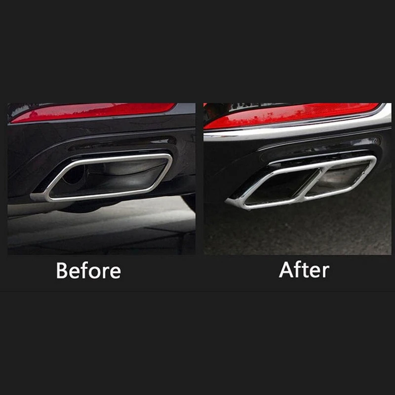 Автомобильные аксессуары 2 шт. накладки на выхлопную трубу для Mercedes Benz S R Class W222 Coupe