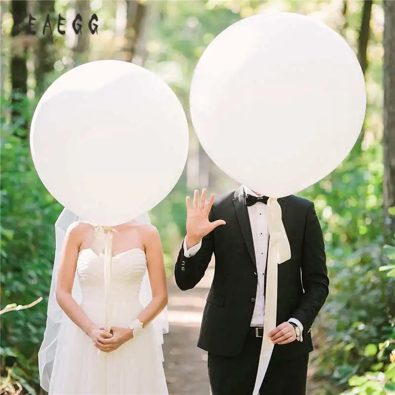 1 шт. 36 дюймов белые и черные пастельные круглые шары|Воздушные шары аксессуары| |