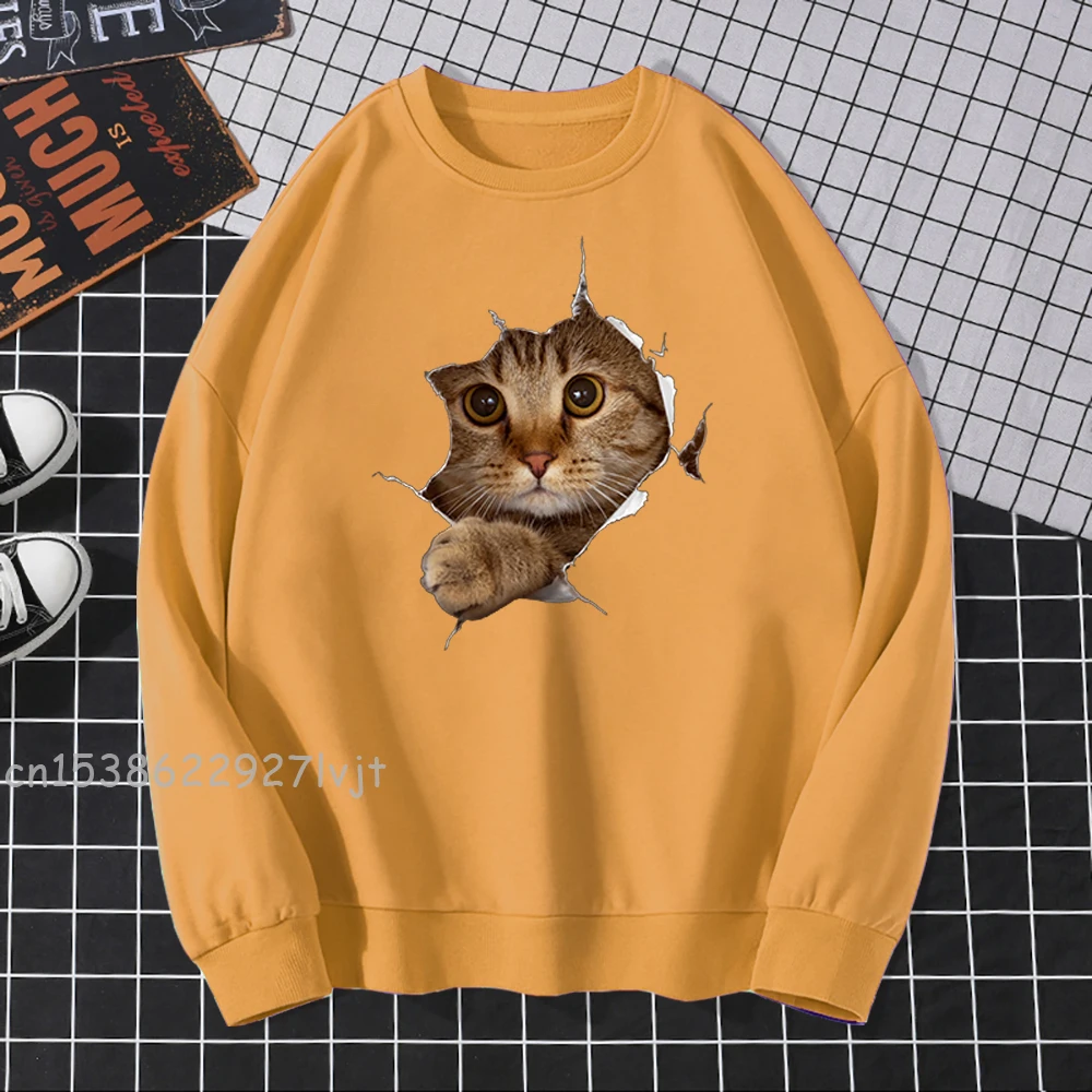 Толстовка Женская флисовая с капюшоном и принтом на осень | Мужская одежда