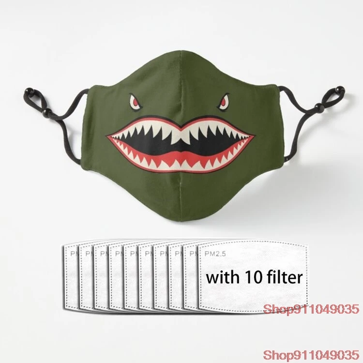 

Flying Tigers New Protective Kid Mask Washable Clear Face Mask Cute Hanging Ear Mask Outdoor Riding Mask