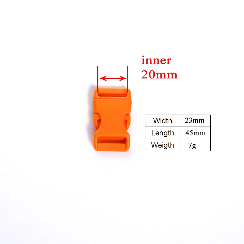 20 мм (пластиковая пряжка + Тройная крышка квадратный держатель D-образное кольцо