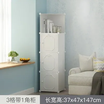 style6 Полимерная полка для хранения в гардеробе перегородка Многоуровневая кровать для спальни студенческое спальное помещение артефакт угловой шкаф - Цвет: style6