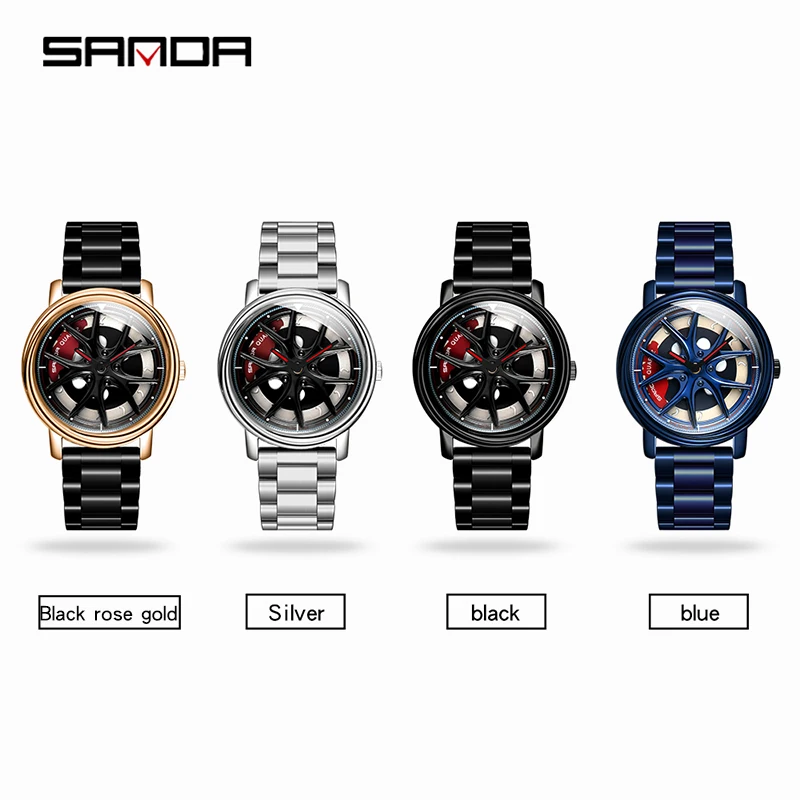 

SANDA Men LED Digital Watch Sports Watch Mens Relogio Masculino Fashion Casual Quartz Watch Stainless Steel Military Clock