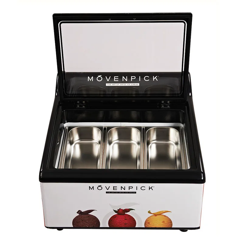 Commercial Ice Cream Freezer Desktop RefrigeratorFrozen Dessert Display Refrigerator Counter Cabinet | Бытовая техника