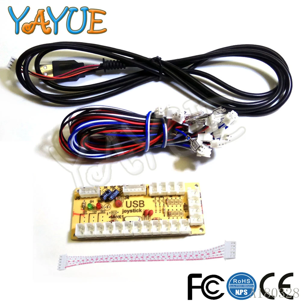 USB кодировщик с нулевой задержкой контроллер джойстика для аркадных игр 5
