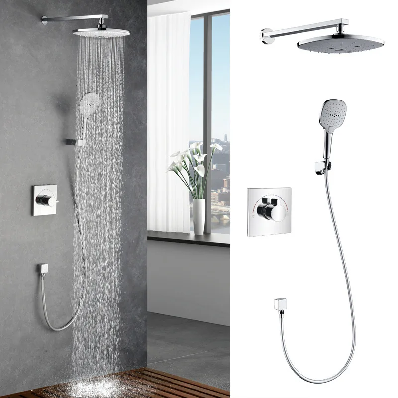 

Производители продают гостиничные инженерные Темный наряд душ набор в стену ванной душ