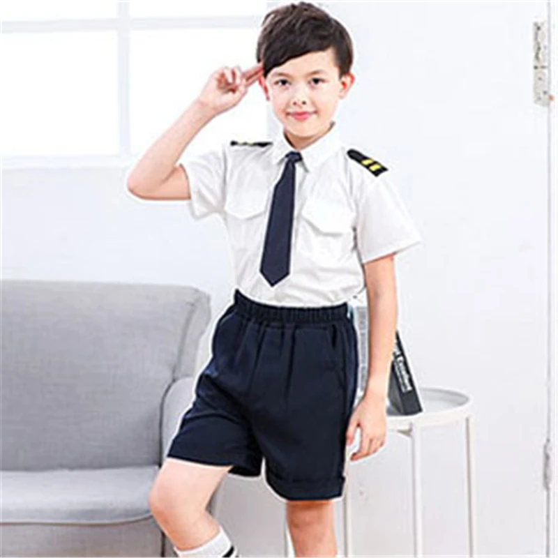 Color 2 Suit Детская Сейлор Мун японская школьная форма стиль Kawaii для девочек и мальчиков корейский стиль военный карнавальный костюм Хэллоуина для детей - Цвет: Color 2 Suit