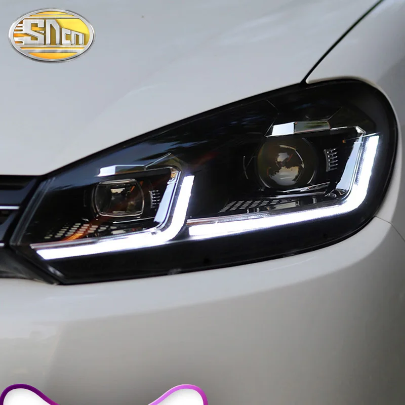 Автомобильный Стайлинг для VW Golf 6 MK6 R20 фар 2009 2012 динамический сигнал Golf6