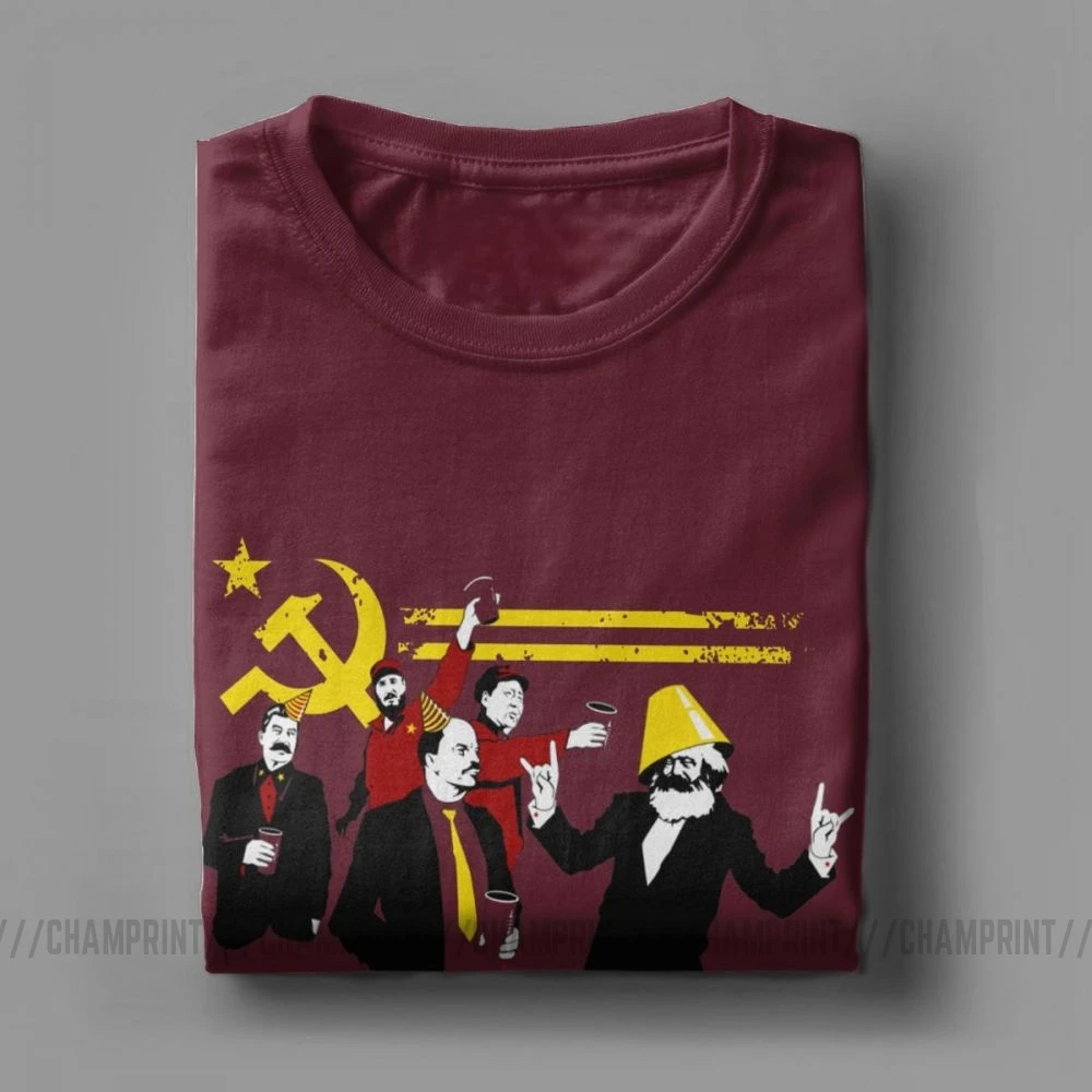 Футболка мужская с эмблемой коммунистивечерние надписью на тему российского