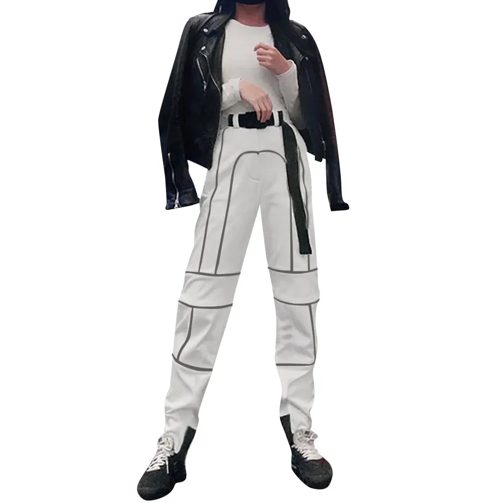 

Women's All Year Round Best Selling Reflective Stitching Casual Overalls Fashion Casual Sexy High Quality Pants 2.21