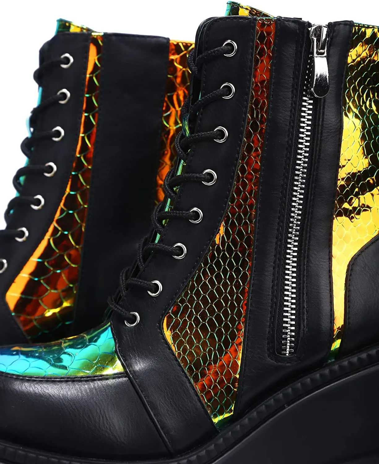 

Luxury Brand New Fashion Female Platform Increase Boots Classic Wedges Ankle Boots Women 2020 Zipper Booties Botas Mujer 35-43