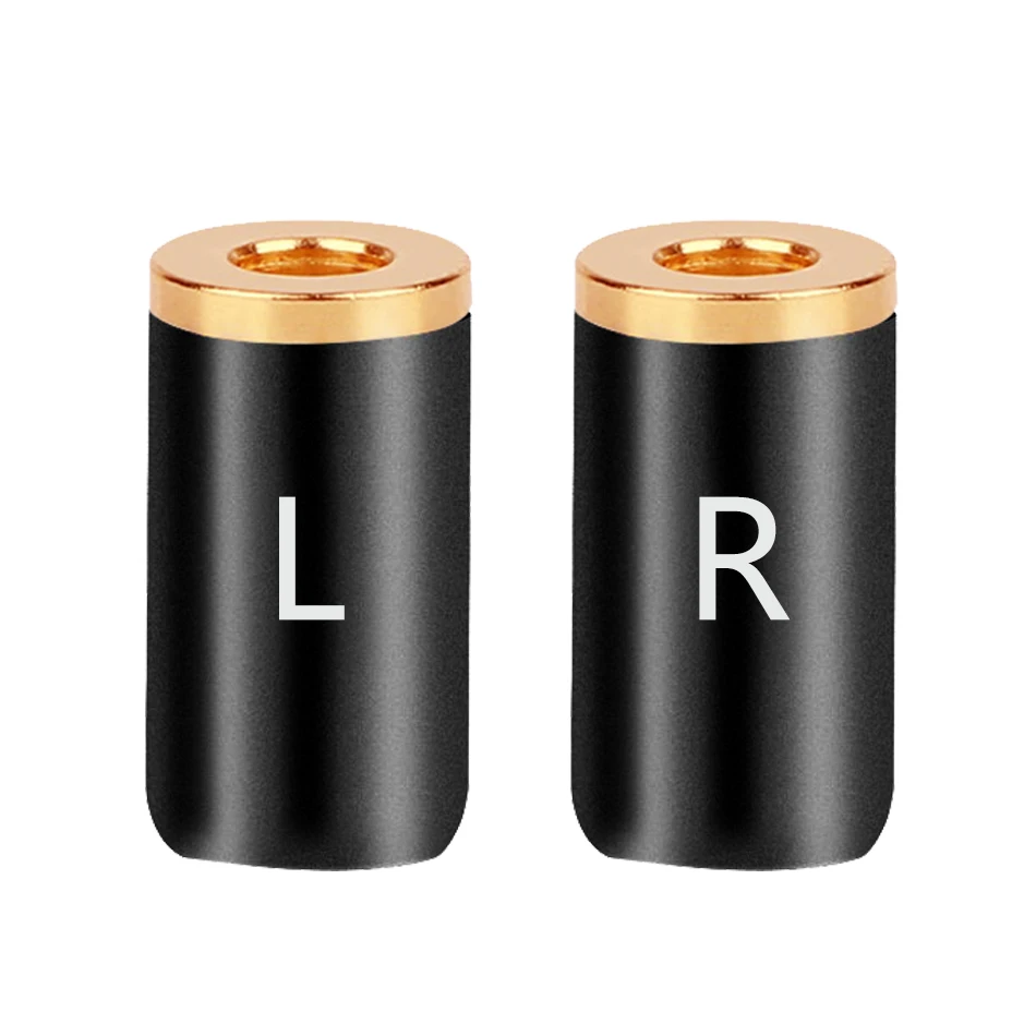 

20Pcs/10Pairs Black Silver 3.5mm Earphone DIY Pin Connector Plug For MMCX UE900 SE535 SE215 W10 W20 W30