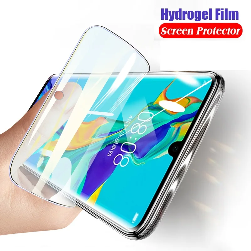 Гидрогелевая Защитная пленка для Huawei P30 Pro Lite полное покрытие мягкая из ТПУ не