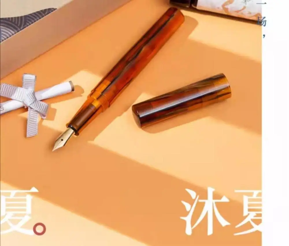 

LIY YImo Series Fountain Pen Resin Ink Pen EF/Fine Nib Converter Filler Stationery Office school supplies Writing Pens Gift