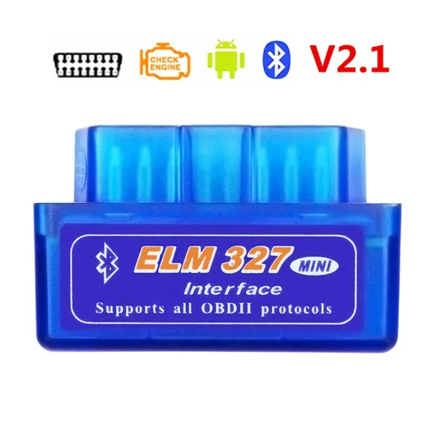 Blue Bluetooth V2.1 HH OBD2 hhodd ELM327 Bluetooth V1.5 V2.1 ELM 327 wifi/Wi-Fi V1.5 OBDII автомобильный диагностический сканер инструмент для Android/IOS/Windows - Цвет: Blue Bluetooth V2.1
