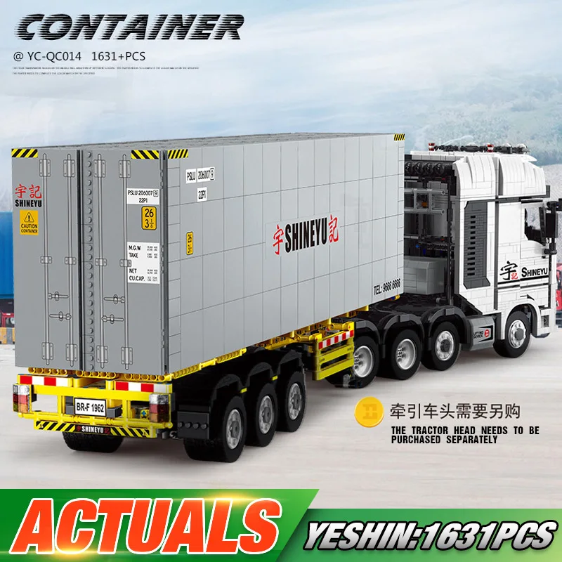 

Yeshin 1:10 Creative Building Blocks The Cargo Shipping Container Compatible with MOC-31486 Toys Bricks Kids Birthday Gift