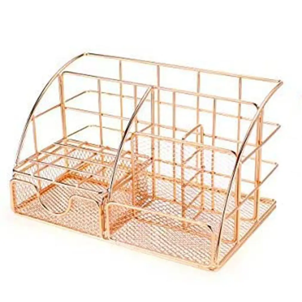 

Metal Mesh Box Pen Pencils Holder Case Desk Stationery Storage Organizer Home Office School useful save space New
