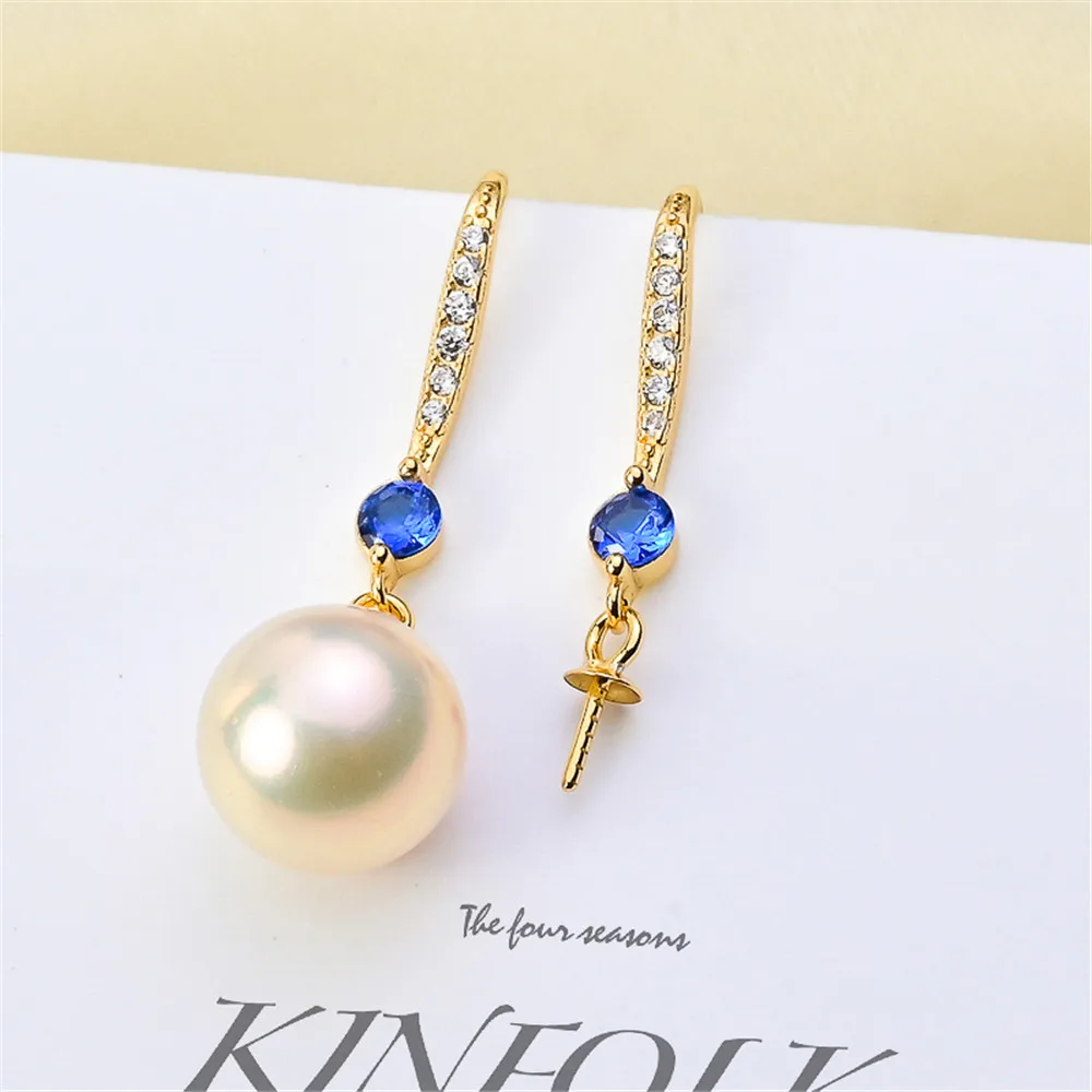 

2021 New Pearl Ear Hook Earrings Settings S925 Sterling Silver Metal DIY Handmade Making Accessories Jewelry Findings