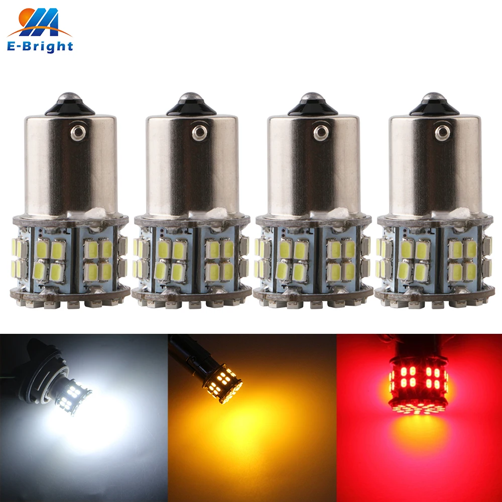 10 шт. Автомобильные светодиодные лампы 12 В 1206 50 SMD BA15S 1156 p21w|car light|led bulb ba15sba15s |
