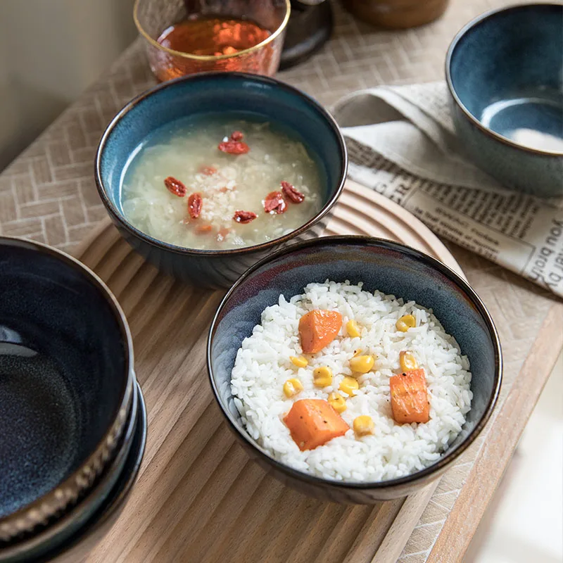 5-дюймовая миска для риса керамическая искусственная маленькая еды | Дом и сад