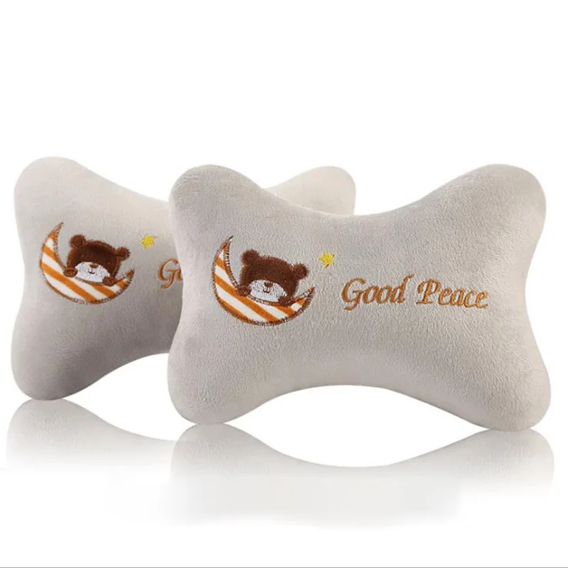 2 шт. универсальные подушки для шеи в мультяшном автомобиле плюшевый дышащий